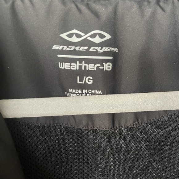 SNAKE EYES | Packable Hooded Windbreaker Weather-18 Black - (Size L) - Picture 4 of 7